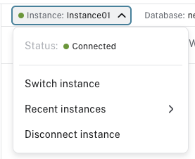 connection dropdown