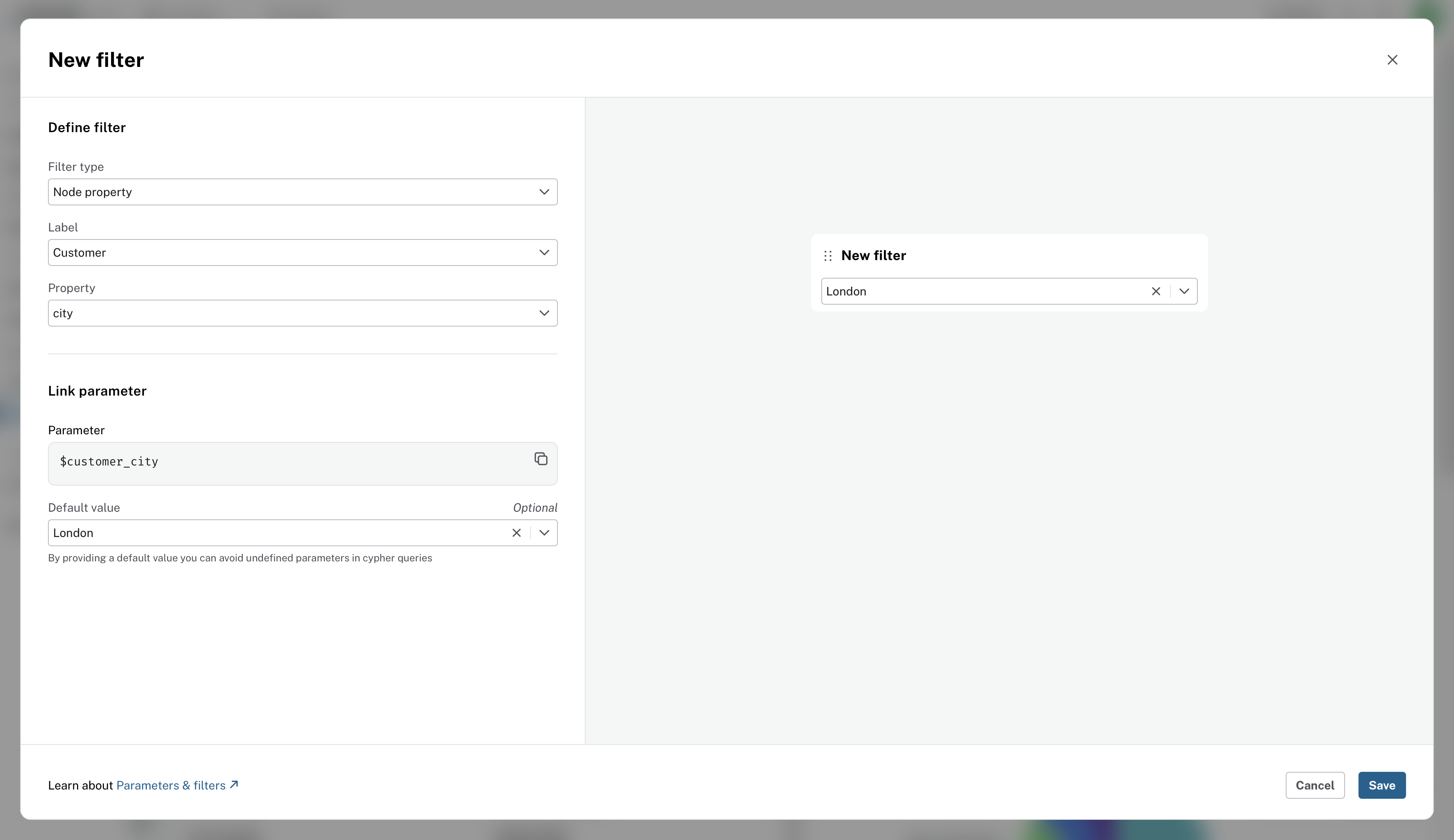 filter by customer city
