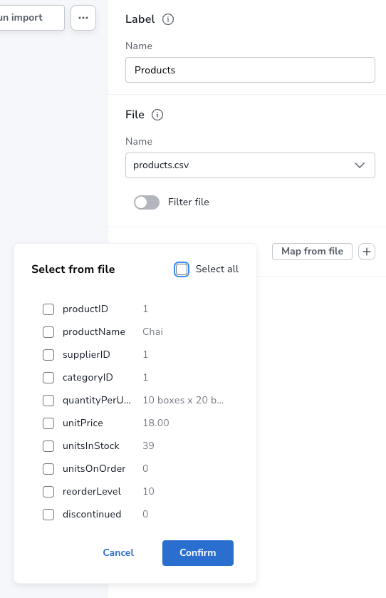 node mapping