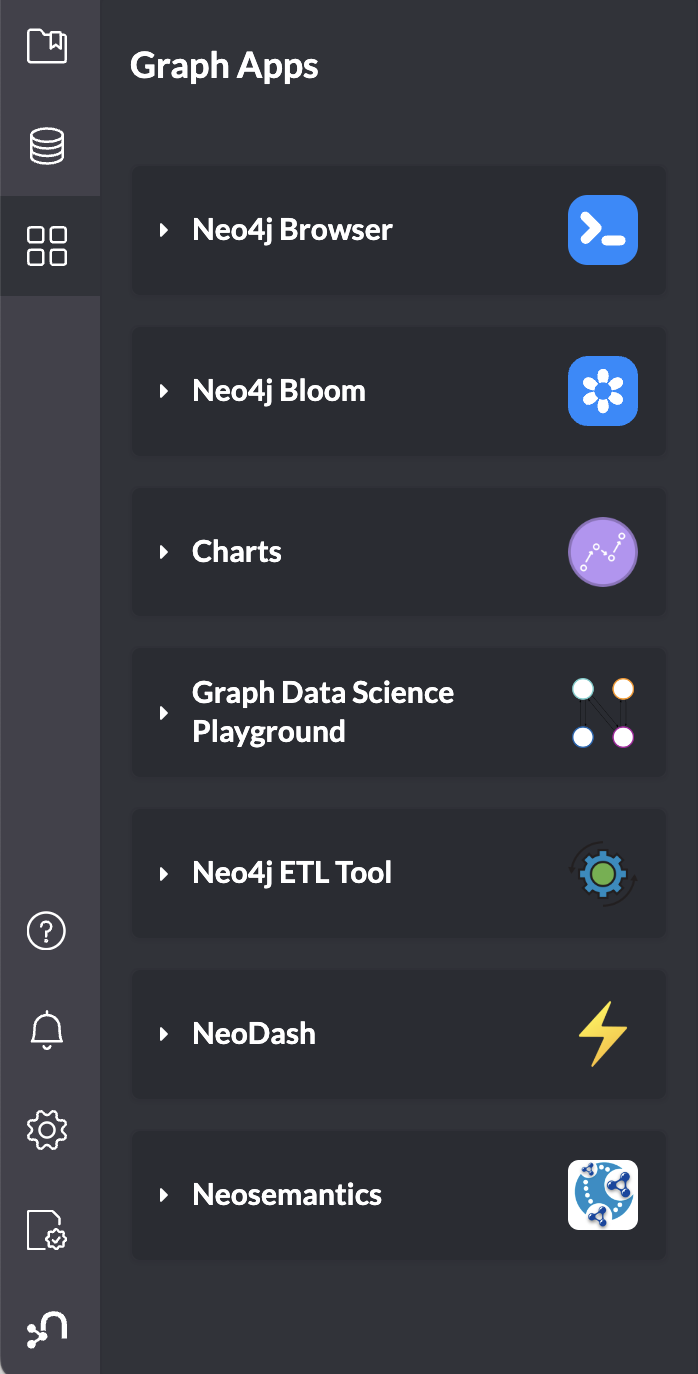 graph apps drawer